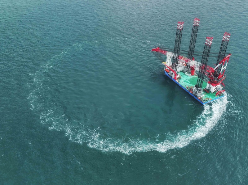 3 &ldquo;铁建风电2000&rdquo;进行回转测试